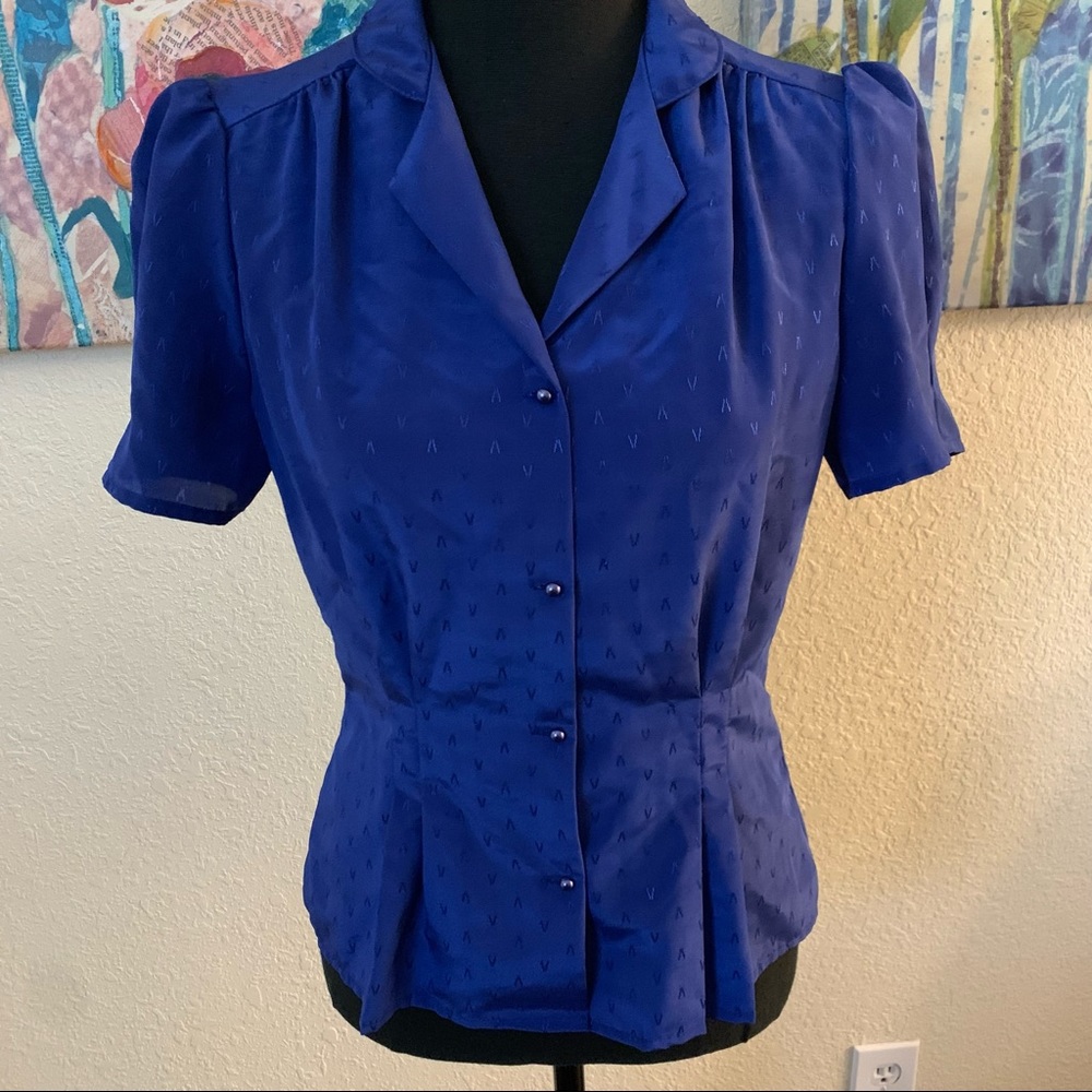 Vintage Jonathan Martin Puff Sleeve Blouse